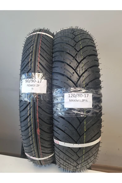 MARUTİ TYRES SET 90/90-17 ve 120/80-17/ MAXIMA ZP ön/arka lastik set