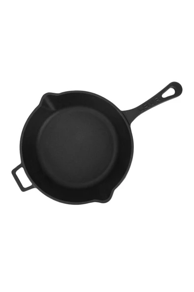 Lava Döküm Yuvarlak Kızartma Tavası Döküm Demir Yekpare Saplı. Çap(Ø)24cm Teşhir - 2