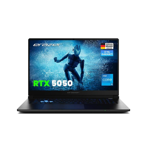 ERAZER Scout 15 E1 MD62765-R32 Intel Core i5 13420H 32GB RAM 1TB SSD RTX5050 15.6" 144Hz FHD Win11H Oyuncu Laptop - 1