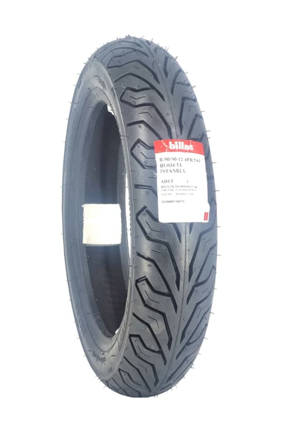 Billas MOTOSİKLET LASTİK 90/90-12 TL (TUBELESS - DUBLEKS)
