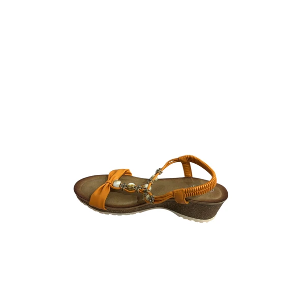 Boncuk Atkılı Sandalet 25Y151-5 (Kalıbı 1 Numara Küçüktür) - Resim 12