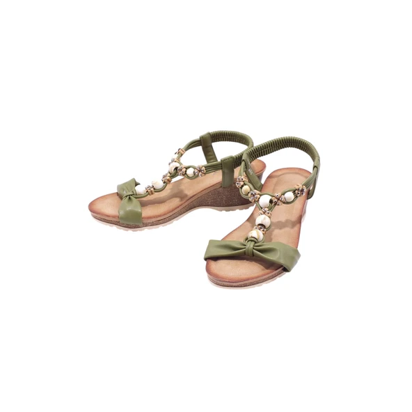 Boncuk Atkılı Sandalet 25Y151-5 (Kalıbı 1 Numara Küçüktür) - Resim 7