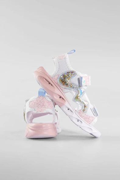 Vicco Legendy 332.P25Y.179 Kız Çocuk Işıklı Sandalet Beyaz 26-30 - 4