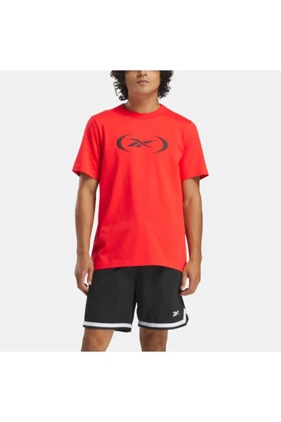 Reebok BASKETBALL T-SHIRT 100214160 Erkek Tişört Kırmızı S-XXL - 4