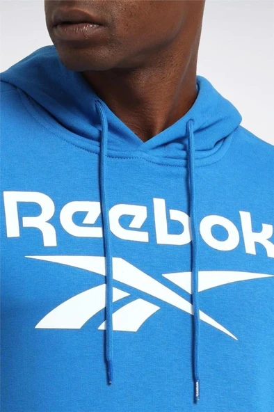Reebok RI FT BIG LOGO OTH HOOD 101965471 Erkek Sweatshirt Mavi S-XXL - 4