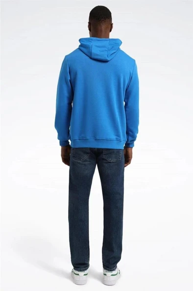 Reebok RI FT BIG LOGO OTH HOOD 101965471 Erkek Sweatshirt Mavi S-XXL - 2