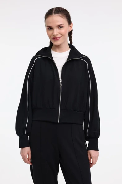 Lumberjack WL ANDRA 18MS426 5FX 101940861 Kadın Eşofman Üstü Siyah XS-XL