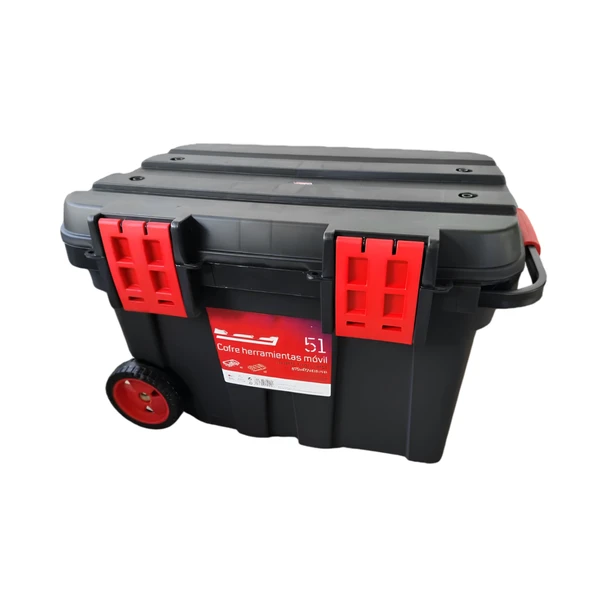 Tekerlekli Taşınabilir 78 Litre Organizer Bölmeli Taşınabilir Kulplu Takım Çantası Alet Çanta - 5
