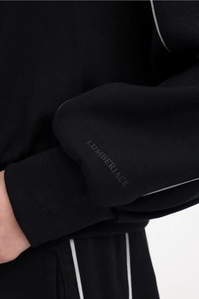 Lumberjack WL ANDRA 18MS426 5FX 101940861 Kadın Eşofman Üstü Siyah XS-XL - 5