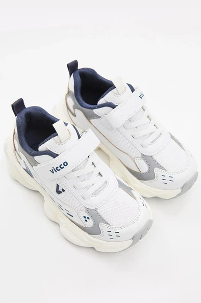 Vicco Tag 346.P25Y.202 Anatomik Taban Erkek Çocuk Spor Ayakkabı Beyaz 26-30 - 2