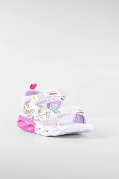 Vicco Legendy 332.F25Y.179 Kız Çocık Işıklı Sandalet Lila 31-35 - Resim 3