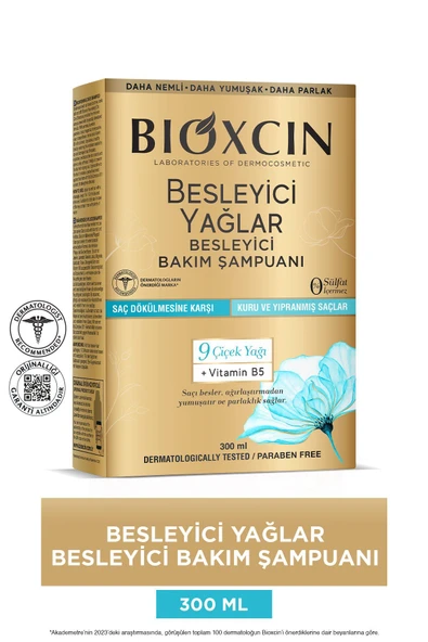 Bioxcin Besleyici Yağlar Bakım Şampuanı 300 ml ürün görseli