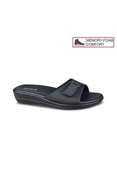 Ceyo 9863-33 Memory Foam ComFort Taban Kadın Terlik Siyah 36-40 ürün görseli