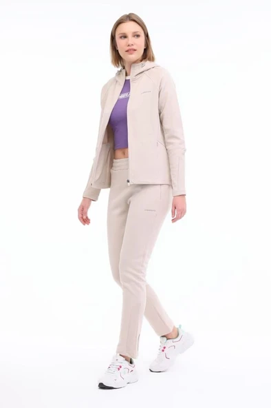 Lumberjack WL MILA 18CT321 5FX 101970813 Kadın Eşofman Üstü Bej XS-XL - 3