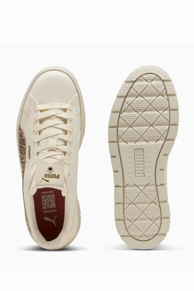 Puma Karmen II Animal Flair 402645 01 Kadın Sneaker Ayakkabı Bej 36-40 - Resim 5