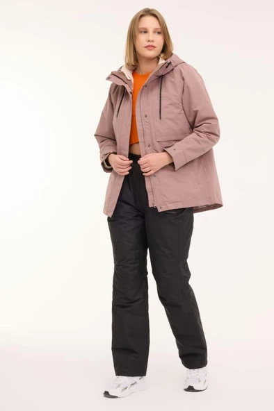 Lumberjack WL ZOE 2URB4 4PR 101782466 Kadın Mont A Kahve XS-XL - 3