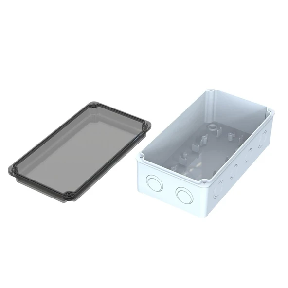 120x220x80 mm Sıva Üstü Şeffaf Kapaklı Buat Kutusu - 2