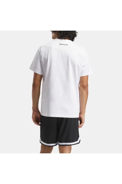 Reebok BASKETBALL T-SHIRT 100214157 Erkek Tişört Beyaz S-XXL - 3