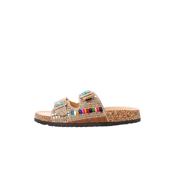 Taşlı Tokalı Kadın Terlik ürün görseli 1