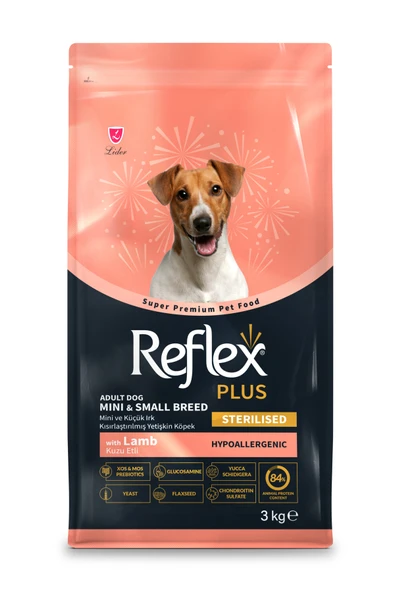 Reflex Plus Hypoallergenic Kuzu Etli Mini Irk Kısırlaştırılmış Yetişkin Köpek Maması 3 Kg - 1