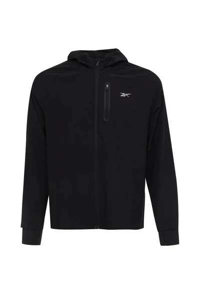 Reebok ERLING RUNNING JACKET 102050498 Erkek Rüzgarlık Siyah S-XXL - 4