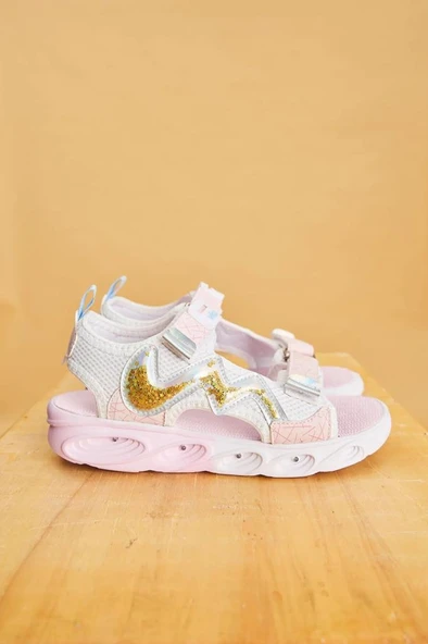 Vicco Legendy 332.P25Y.179 Kız Çocuk Işıklı Sandalet Beyaz 26-30 - 7