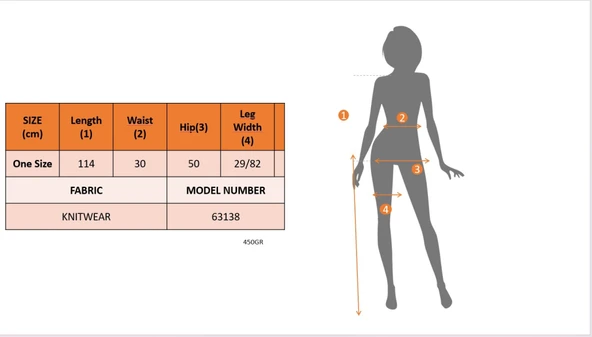 Kadın Yüksek Bel Bağcıklı Desenli Triko Plaj Pantolon - Resim 5
