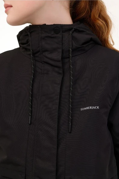 Lumberjack WL ZOE 2URB4 4PR 101898491 Kadın Mont Siyah XS-XL - Resim 4