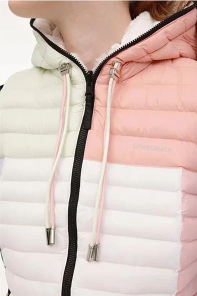 Lumberjack WL ADDISON 4V324-100B 4PR 101888336 Kadın Çift Taraflı Yelek Beyaz XS-XL - 4