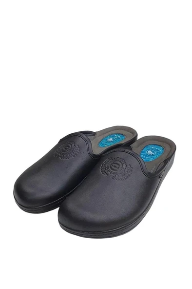 Ceyo 9933-7 Topuk Jelli Önü Kapalı Erkek Terlik Siyah 40-45 - 2