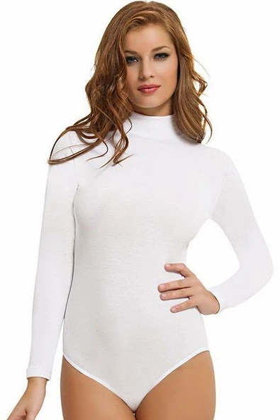 6 Adet Nbb Bayan Balıkçı Yaka Uzun Kollu Çıtçıtlı Body 2960 ürün görseli