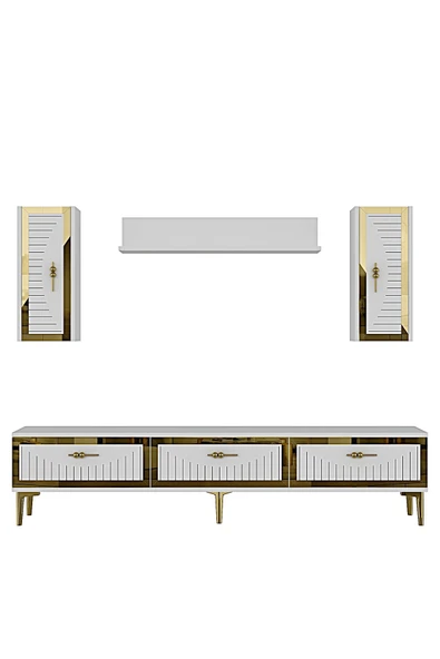 CENEYRA TVR1801A - TUNA TV ÜNİTESİ ANTRASİT GOLD 180CM - 8