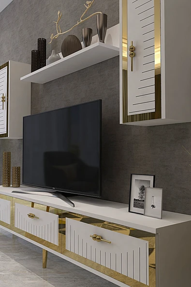 CENEYRA TVR1801A - TUNA TV ÜNİTESİ ANTRASİT GOLD 180CM - 7