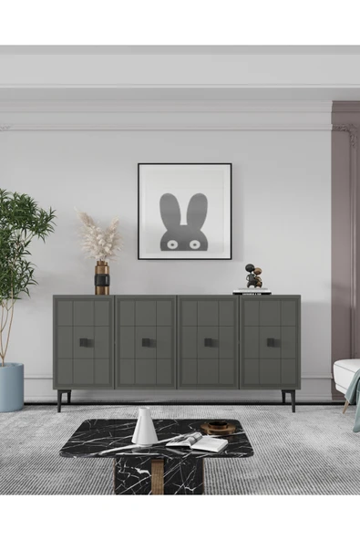 CENEYRA KA1202A - YUKA KONSOL, TV SEHPASI ANTRASİT 120cm - 3