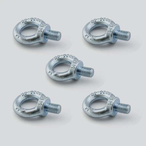 Aybolt 8 mm 5 ADET Halka Civata Metal Askı Civatası Paslanmaz Çelik Montaj İçin Sabitleme Elemanı - Resim 4