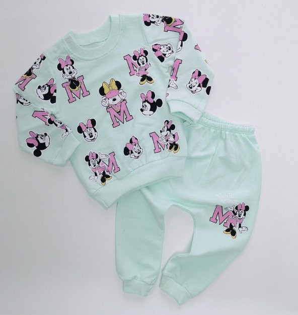 Mint Mouse Kız Bebek Eşofman Takım