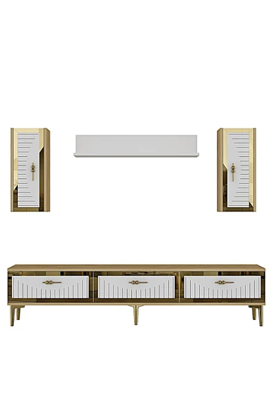 CENEYRA TVR1801A - TUNA TV ÜNİTESİ ANTRASİT GOLD 180CM - 12