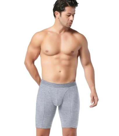 3 Adet Gümüş Erkek Likralı Uzun Boxer 4074 - Resim 5