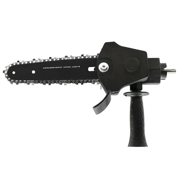 Matkap Uyumlu Zincirli Dal Budama Testeresi Ahşap Sunta MDF Kesme Aparatı Tutma Kollu Zincir Dahil - Resim 6