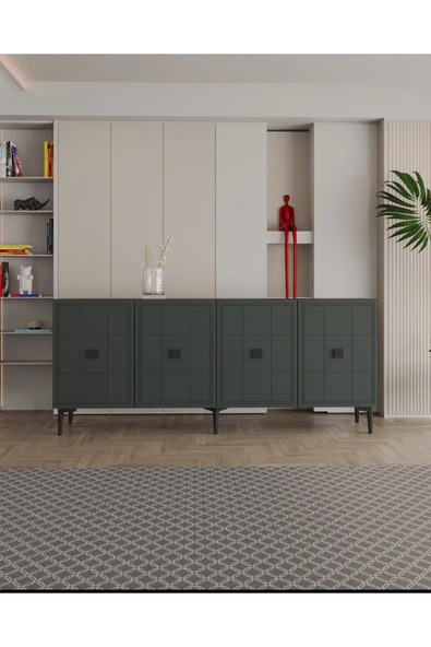 CENEYRA KA1509A - YUKA KONSOL, TV SEHPASI ANTRASİT 150cm