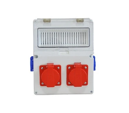 220x280x120 mm Sıva Üstü Kombinasyon Kutusu (9 Sigorta Kapasiteli+2 Adet 3x25A Priz+2 Adet 1x16A Priz)