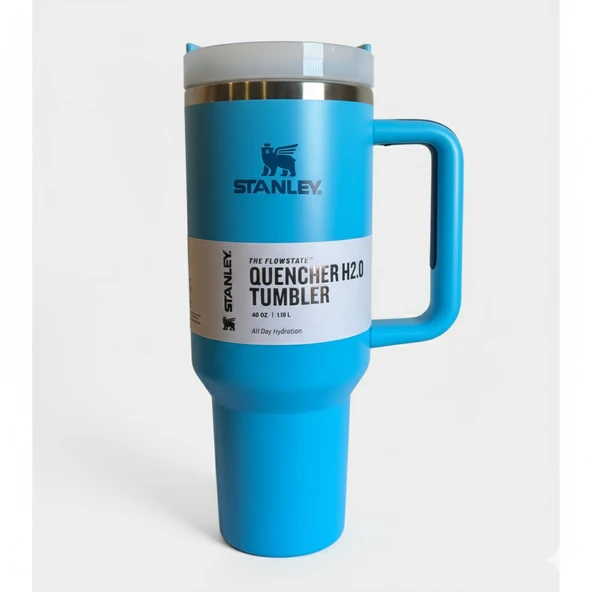 Stanley Quencher H2.O FlowState 40OZ Tumbler Pipetli Termos 1.18L Turkuaz ürün görseli