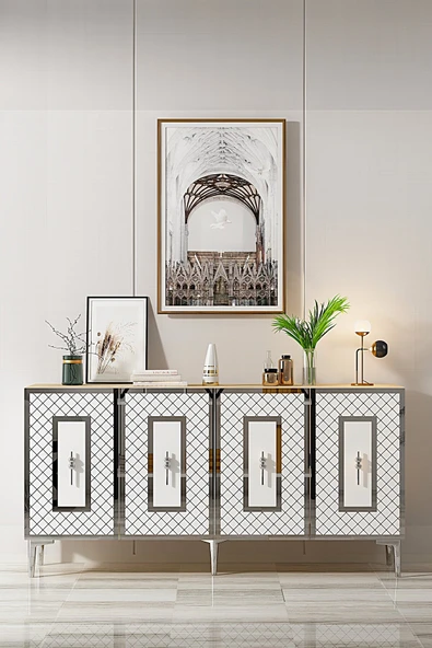 CENEYRA KA1510AG PUMA KONSOL, TV SEHPASI ANTRASİT-GOLD 150cm - 11