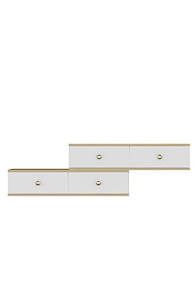 CENEYRA TDA1203AG - ZUZU 2Lİ DUVARA MONTAJ TV STAND ANTRASİT-GOLD 120CM+120CM - 12