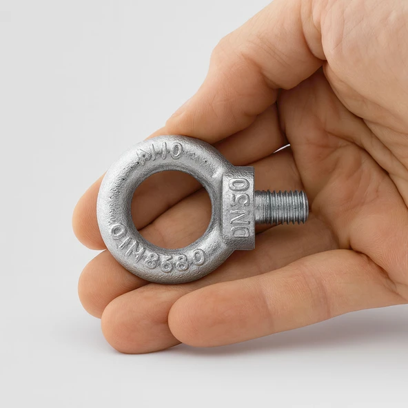 Aybolt Eye Bolt 5 Adet 6 mm Metal Halka Civata Askı Civatası Paslanmaz Çelik Montaj Bağlantı Elemanı - Resim 6