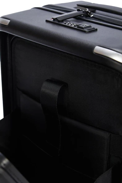 Pierre Cardin Trolley Valiz Siyah Kabin Boy 04PC7090-03-SY - Resim 11