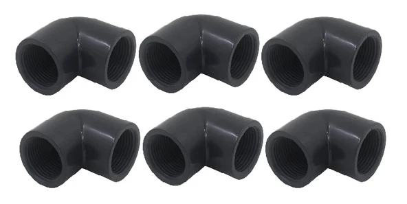 U-PVC D32 1" PN-16 iç dişli dirsek 90 derece dirsek NOZBART ( 6 adet ) ürün görseli 1