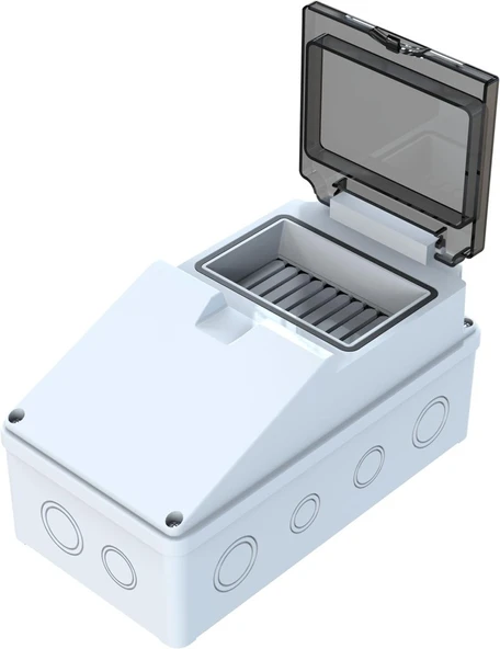 120x220x110 mm Boş Kombinasyon Kutusu (5 Sigorta Kapasiteli) - 4