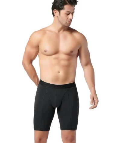 Gümüş Erkek Likralı Uzun Boxer 4074 - Resim 3