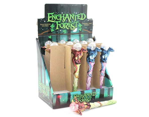 Dragonlu Polyester Işıklı Tükenmez Kalem - 2